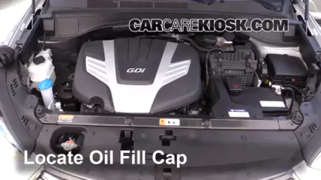 2017 Hyundai Santa Fe SE 3.3L V6 Aceite Agregar aceite